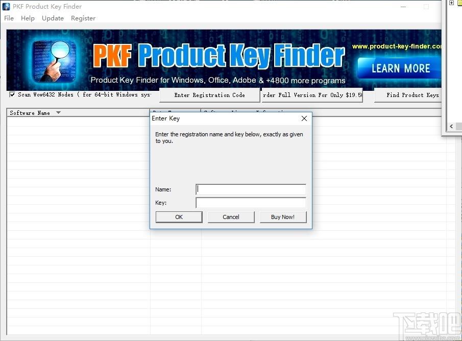PKF Product Key Finder下载,密码找回工具,密码恢复